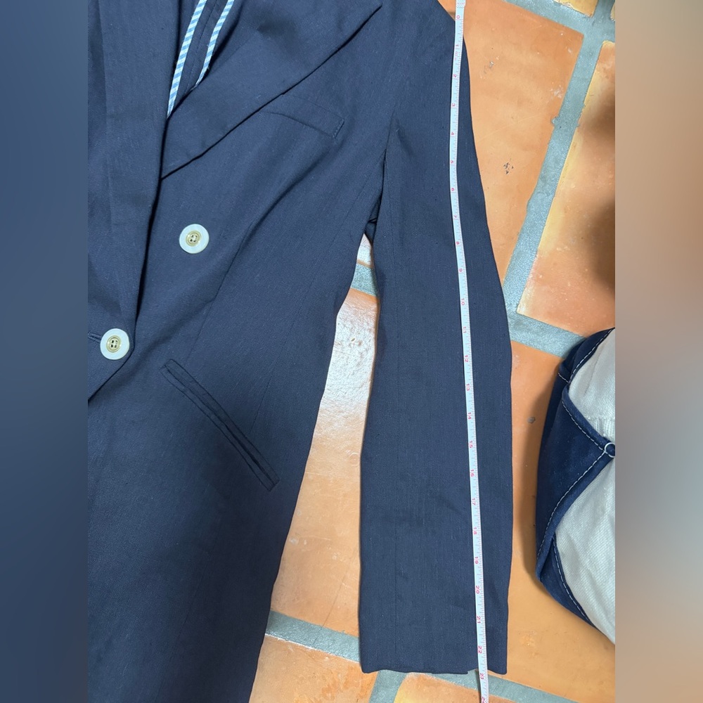 Veronica Beard Miller Linen Jacket  — Size 4 - Picture 9 of 10